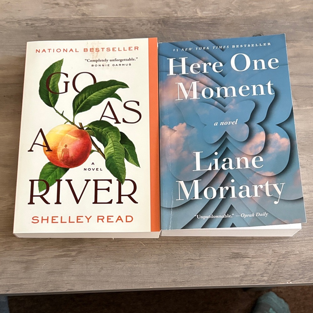 Go As a River and Here One Moment Books. Brand new condition